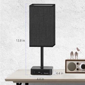 Small Black Charging Lamp